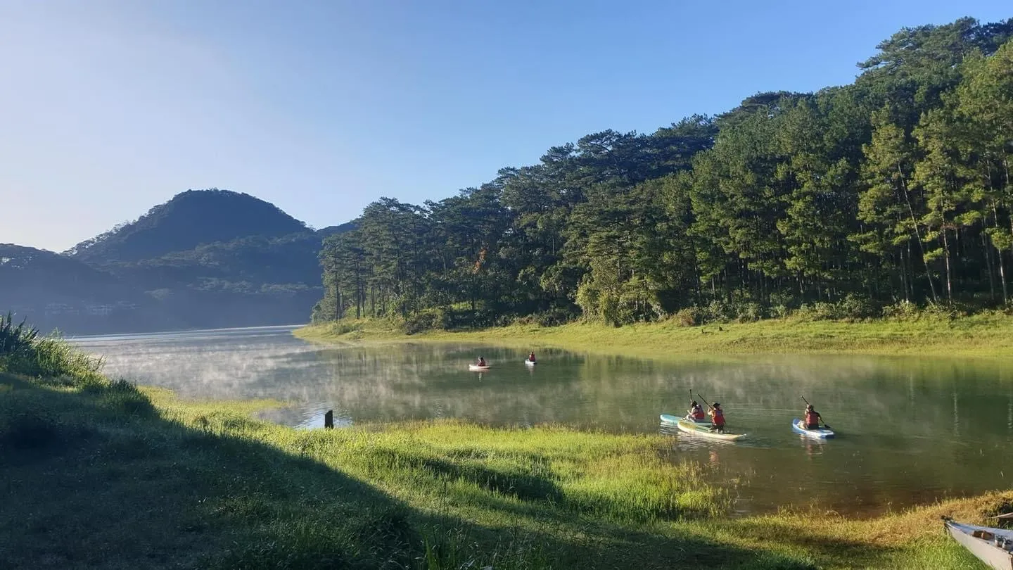 2D1N Tour | 2-Day, 1-Night Tour Experience with Mountain Climbing, SUP Paddling, Camping, and BBQ Meal | Da Lat
