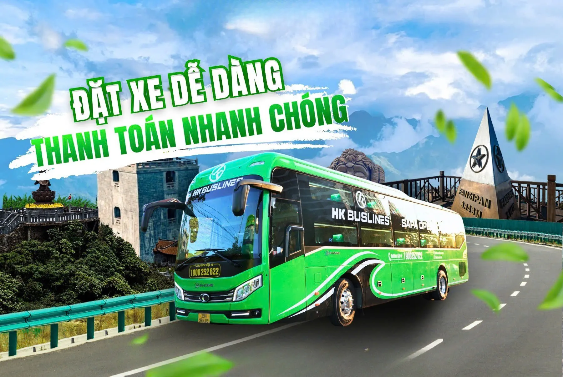Dịch vụ Xe đưa đón Hà Nội - Phong Nha - Huế - Đà Nẵng - Hội An khứ hồi HKBuslines | Tuỳ chọn điểm đến