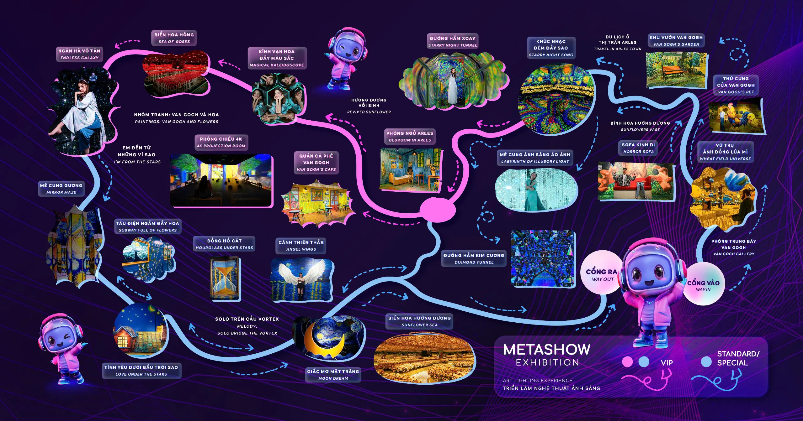 Metashow Light Art Exhibition Ticket at Thiso Mall
