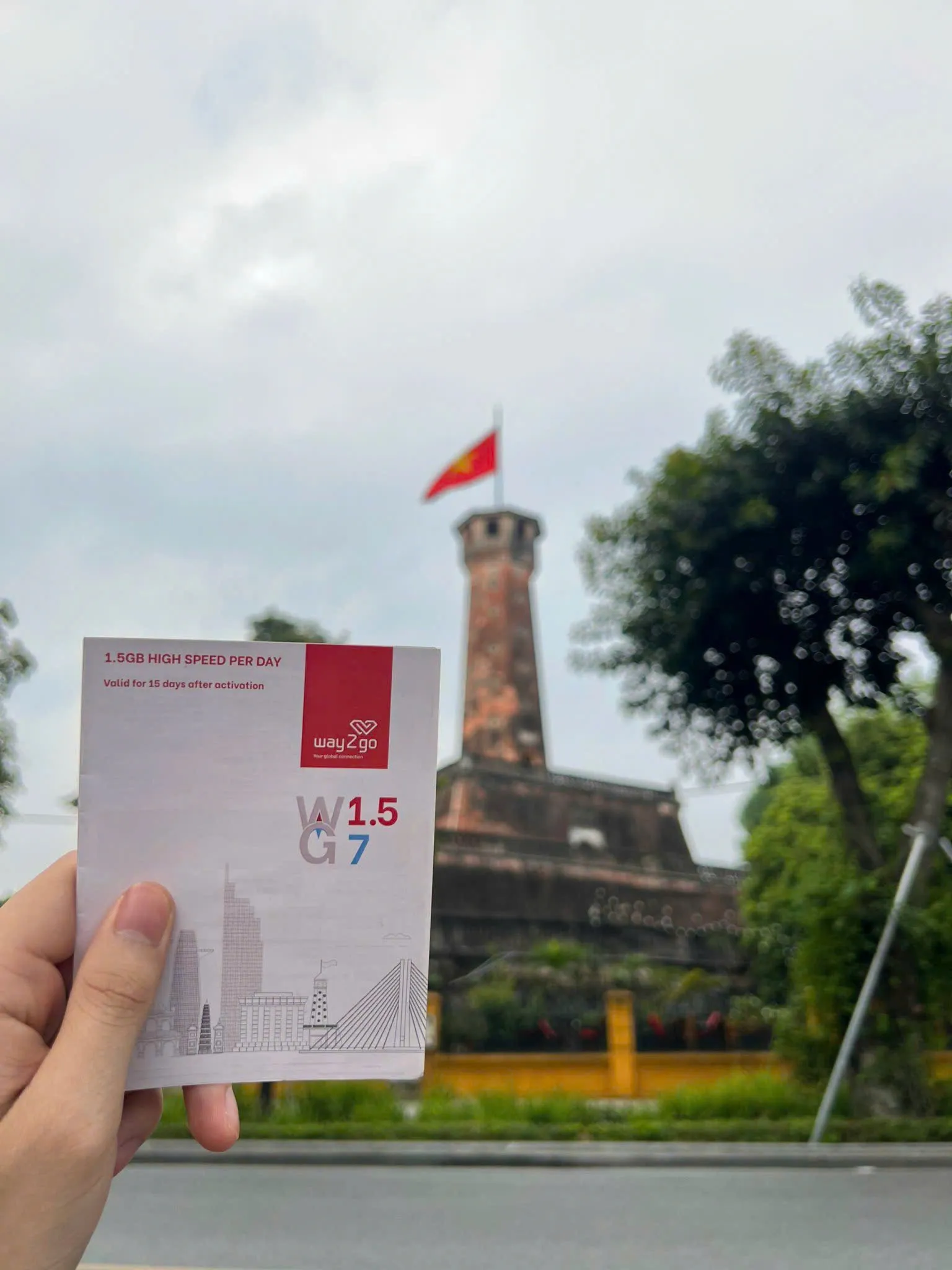 Vietnam 4G SIM Card (Pickup at Hotel in Hanoi's Old Quarter)