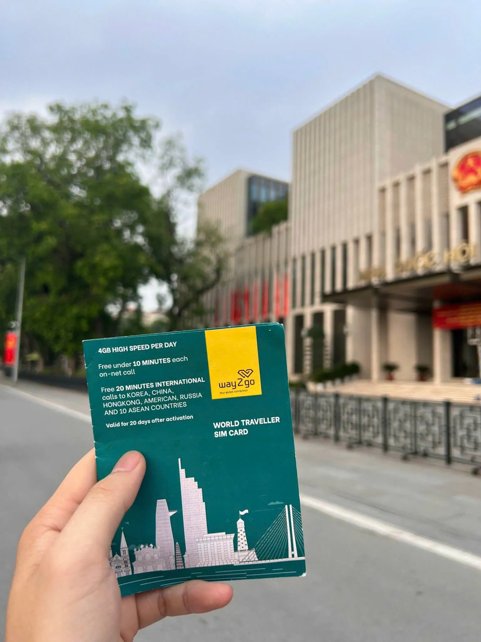 Vietnam 4G SIM Card (Pickup at Hotel in Hanoi's Old Quarter)