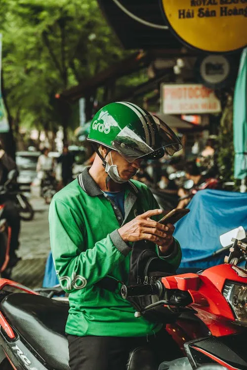 It's better to book a motorbike ride on an app to use discount codes