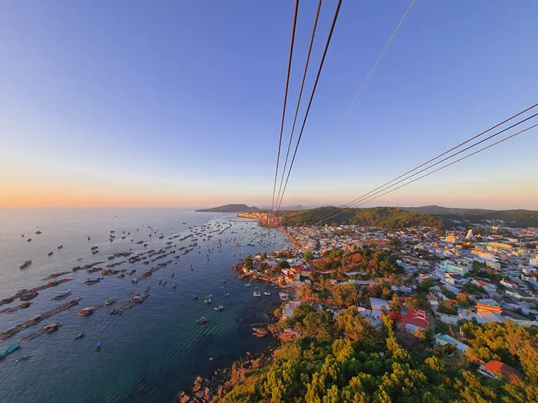The Hon Thom Cable Car in Phu Quoc offers stunning panoramic views