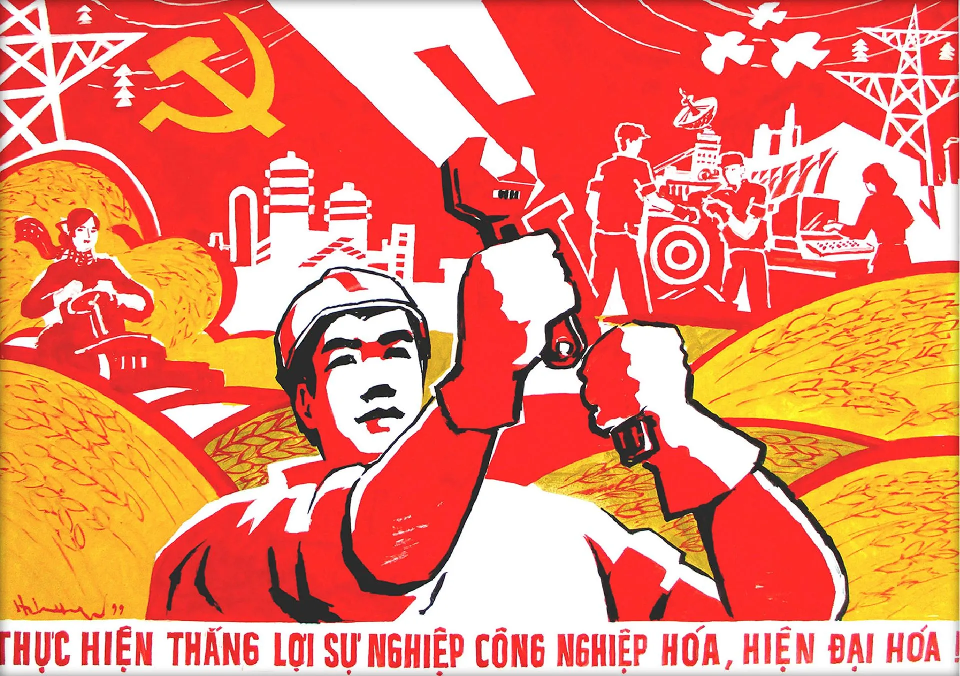  With its historical value and unique creation, a propaganda poster is one of the best souvenirs in Hanoi.