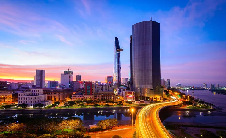 District 1 - Saigon at night
