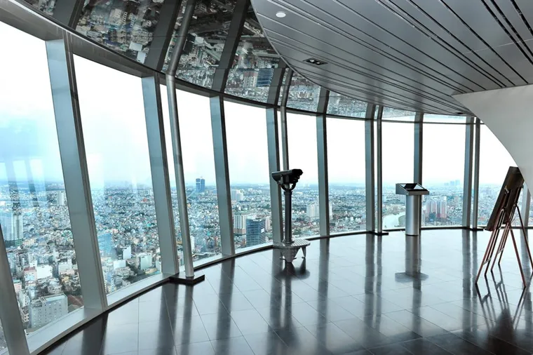 view from the Skydeck at Bitexco Financial Tower