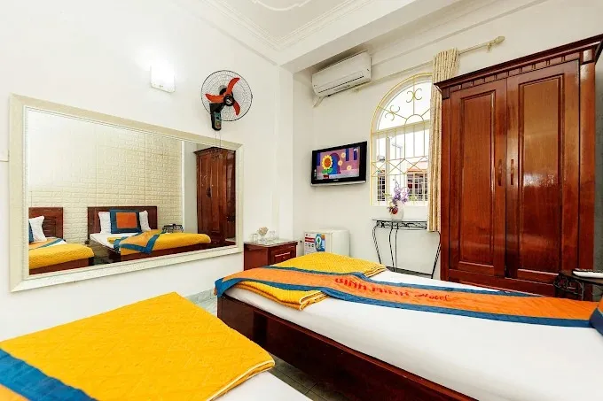 Binh Minh Hotels offer budget-friendly rooms in a local area