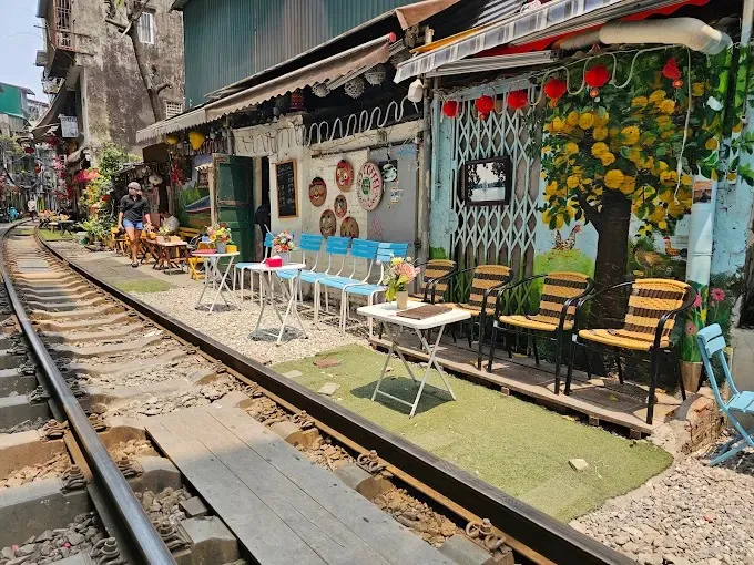 Coffee No 09 Railway is one of the best cafe on train street Hanoi